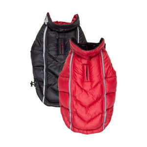 Featherlite Reversible-Reflective Puffer Vest -Black/Red