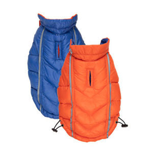 Featherlite Reversible-Reflective Puffer Vest - Blue/Orange