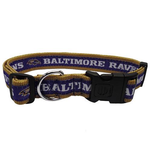 Baltimore Ravens Woven Dog Collar
