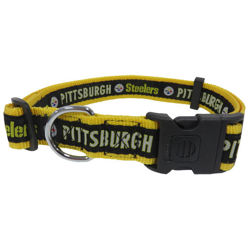 Pittsburgh Steelers Woven Dog Collar