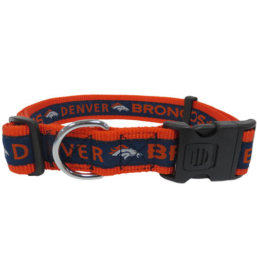 Denver Broncos Woven Dog Collar