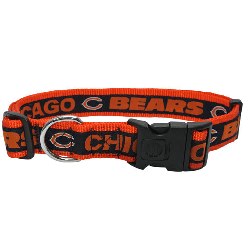Chicago Bears Woven Dog Collar