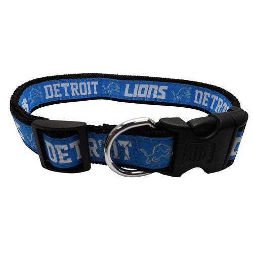 Detroit Lions Woven Dog Collar