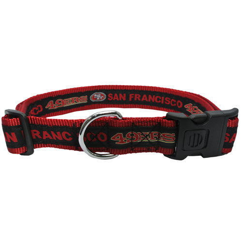 San Francisco 49ers Woven Dog Collar