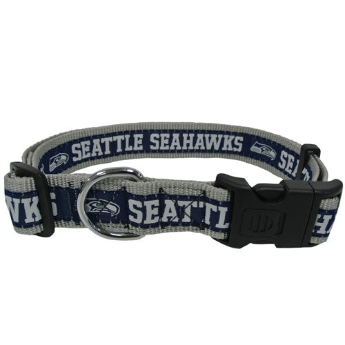 Seattle Seahawks Woven Dog Collar