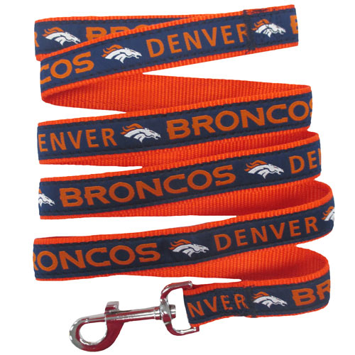Denver Broncos Woven Dog Leash