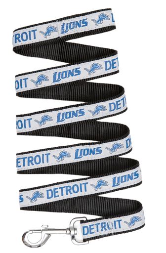 Detroit Lions Woven Dog Leash