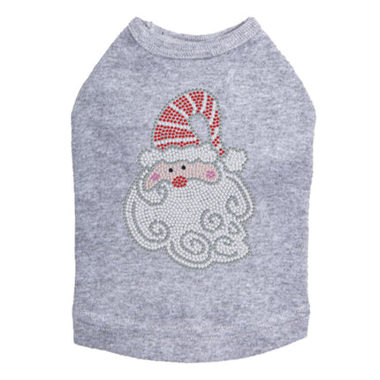 Santa Face with Curly Beard - Dog Tank