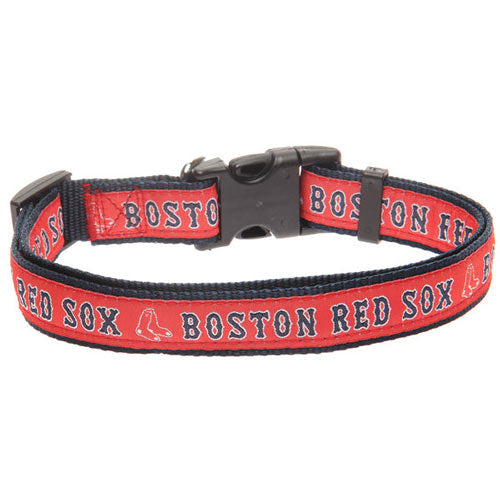 Boston Red Sox Woven Dog Collar