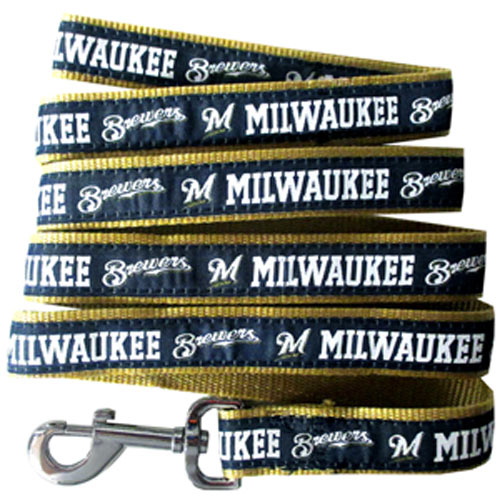 Milwaukee Brewers Woven Dog Leash