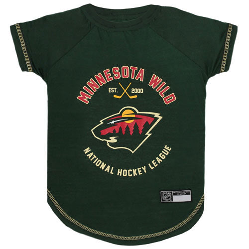 Minnesota Wild NHL Dog Tee Shirt