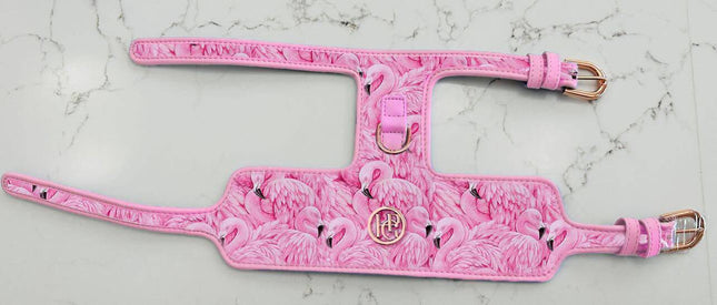 The Flock of Flamingos Dog Harness