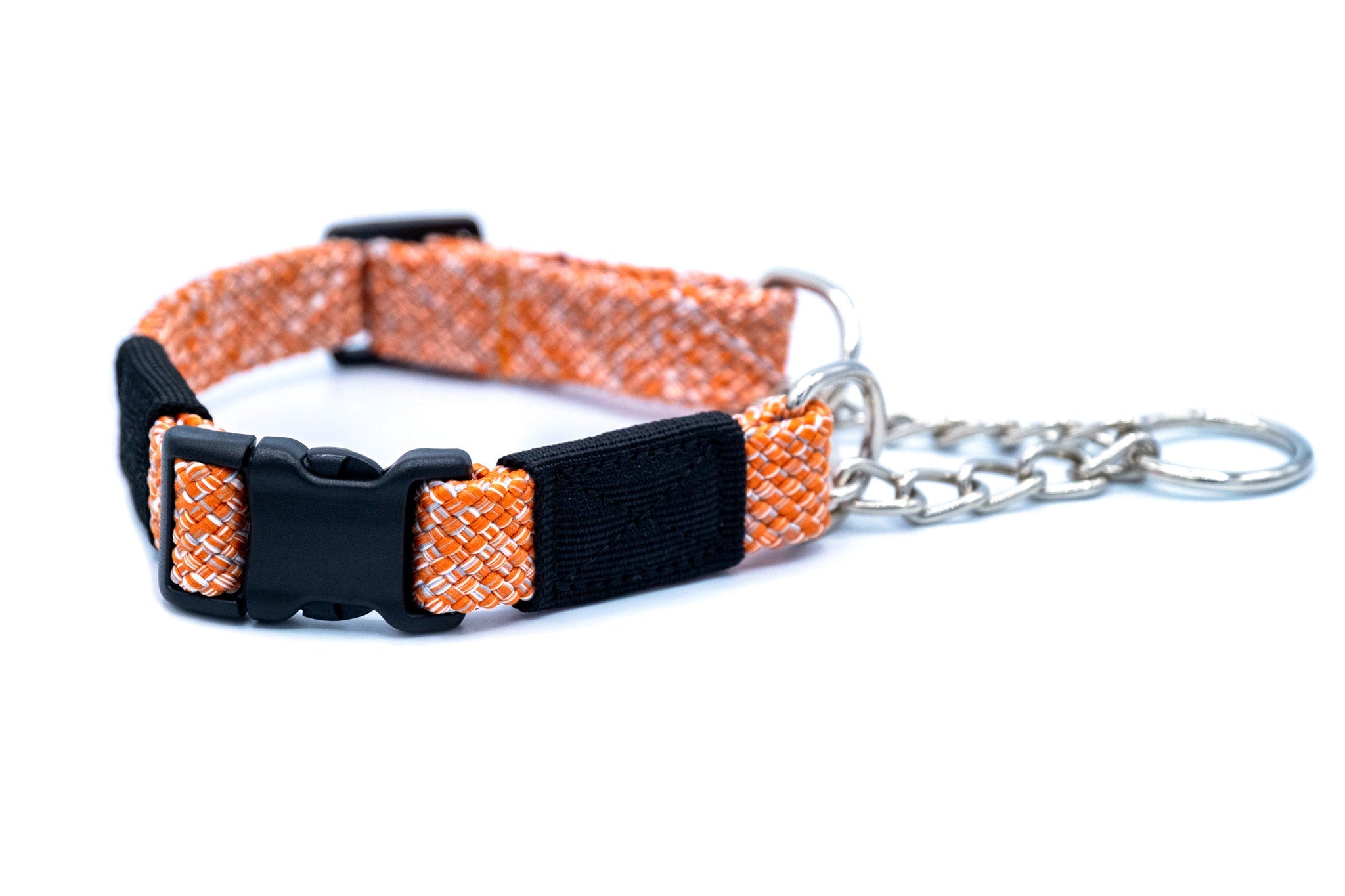 Adventure Style Flat Weave Climbing Rope Martingale Dog Collar S 5 8