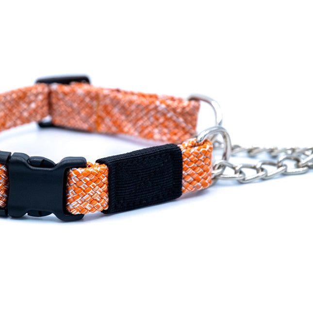 Adventure Style Flat Weave Climbing Rope Martingale Dog Collar