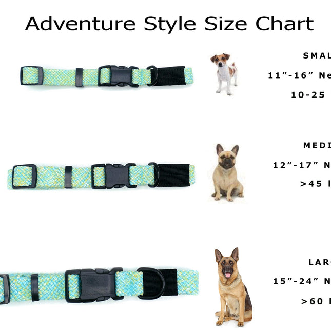 Adventure Style Flat Weave Mountain Wave Climbing Rope Dog Collar