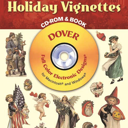 Full-Color Holiday Vignettes CD-rom & book