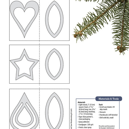 21 Compound-Cut Christmas Ornaments