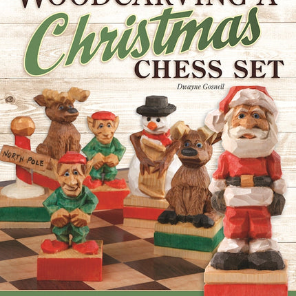 Woodcarving a Christmas Chess Set