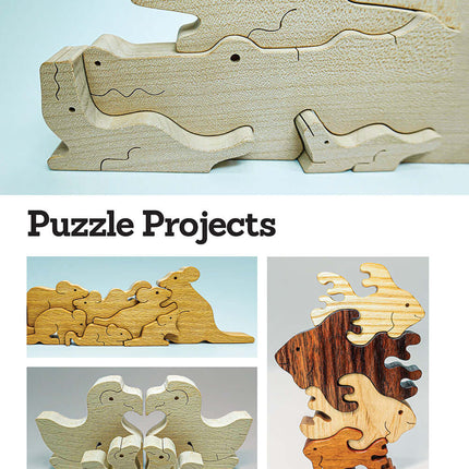 Adorable Animal Family Puzzles in Wood