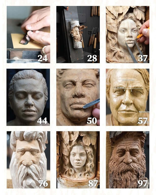 Carving Faces in Wood