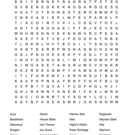 Ultimate Word Search TV Show Favorites