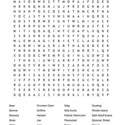 Ultimate Word Search TV Show Favorites