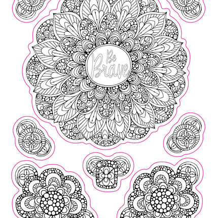 Color Your Own Stickers Mandalas