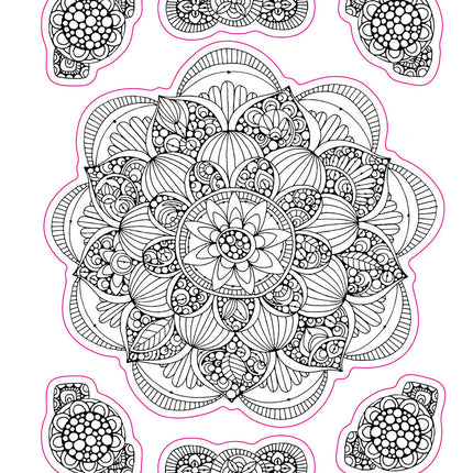 Color Your Own Stickers Mandalas