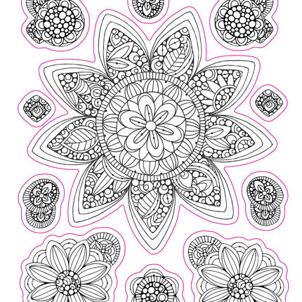 Color Your Own Stickers Mandalas