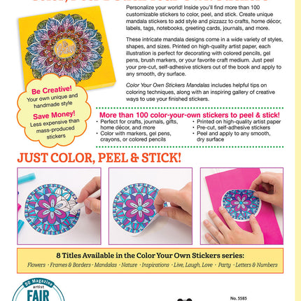 Color Your Own Stickers Mandalas