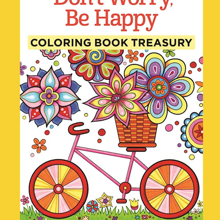 Don't Worry, Be Happy Coloring Book Treasury (hidden spiral)