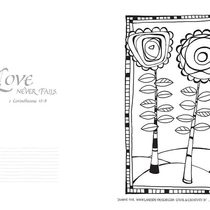 Flowers of Faith Coloring Book