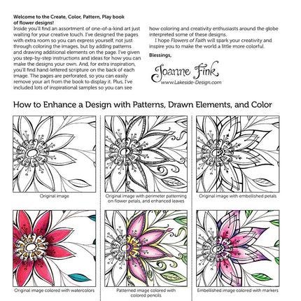 Flowers of Faith Coloring Book