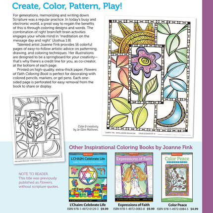 Flowers of Faith Coloring Book