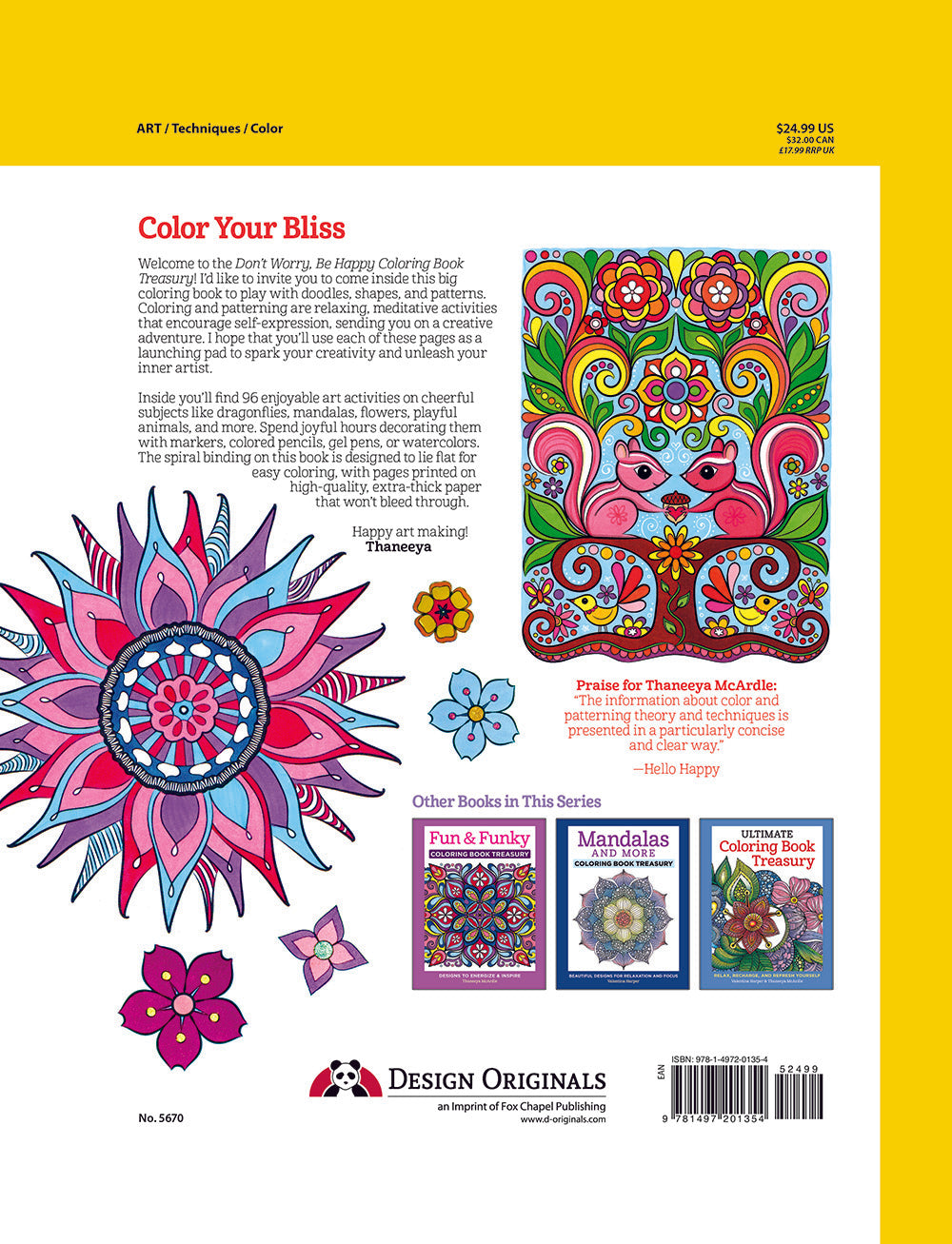 Don't Worry, Be Happy Coloring Book Treasury