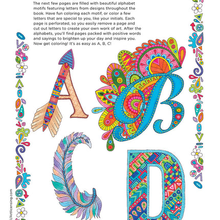 Hello Angel Letter Love Coloring Collection