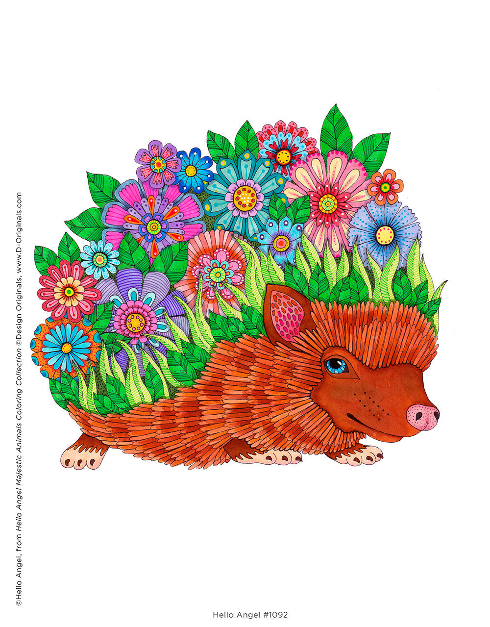 Hello Angel Majestic Animals Coloring Collection