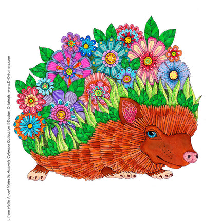 Hello Angel Majestic Animals Coloring Collection