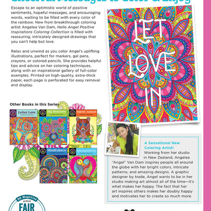 Hello Angel Positive Inspirations Coloring Collection