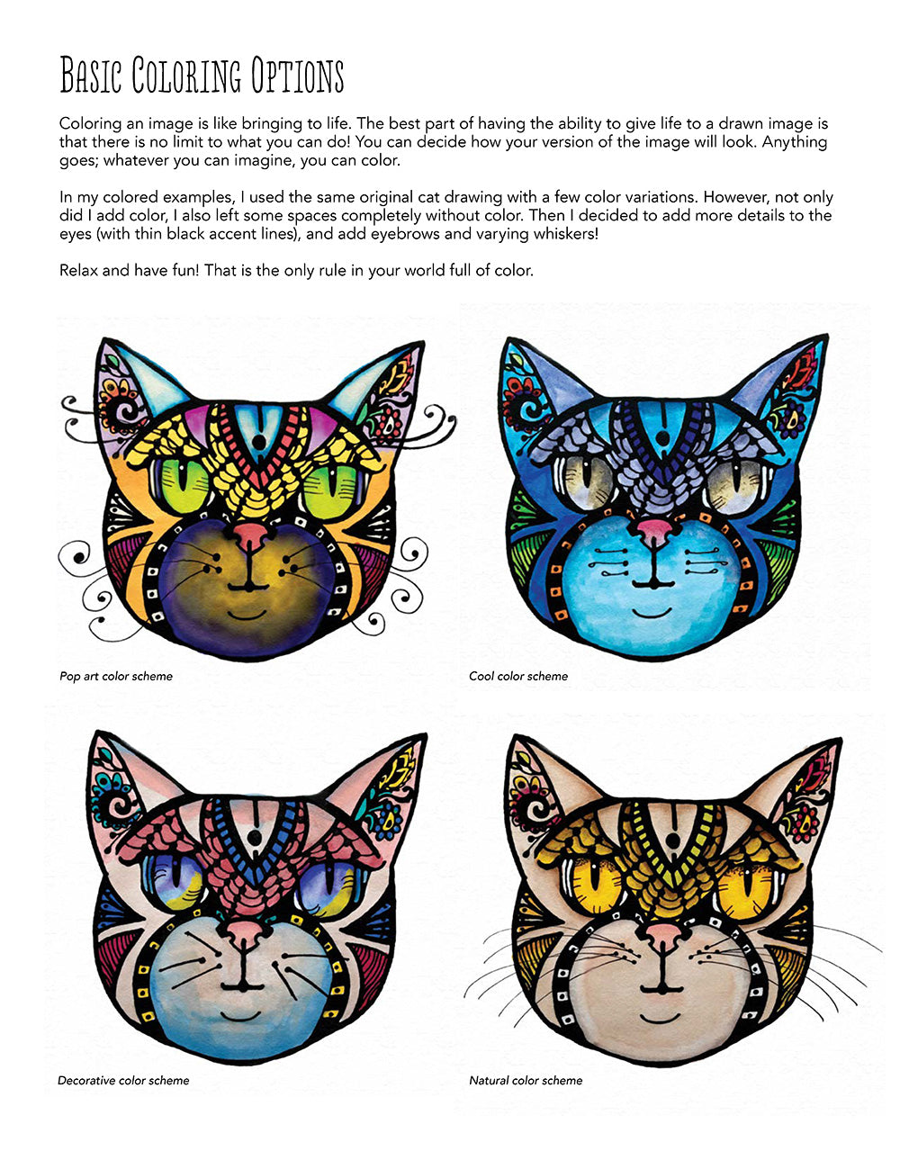 Funky Cats Coloring Book