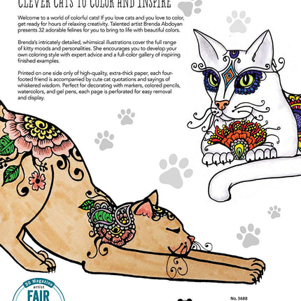 Funky Cats Coloring Book