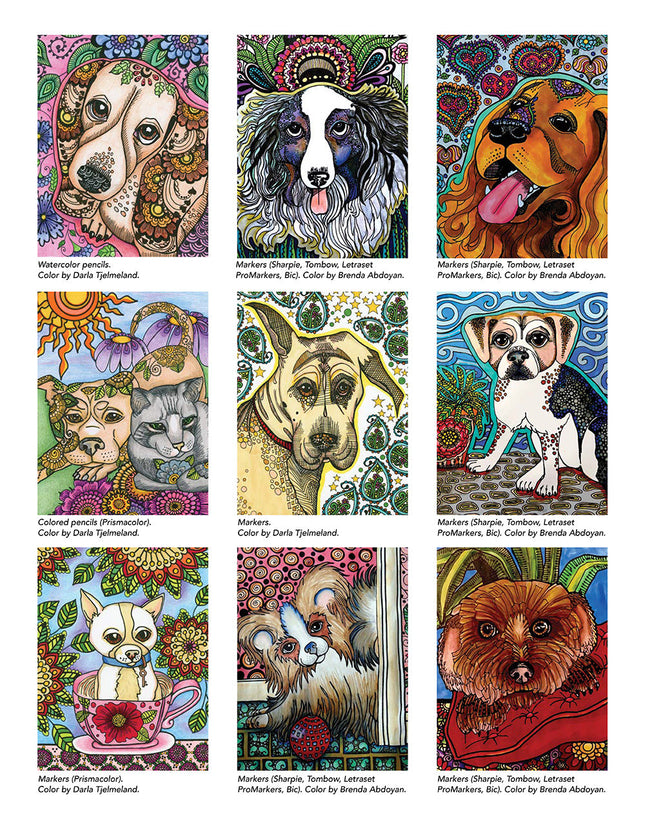 Lovable Dogs Coloring Book