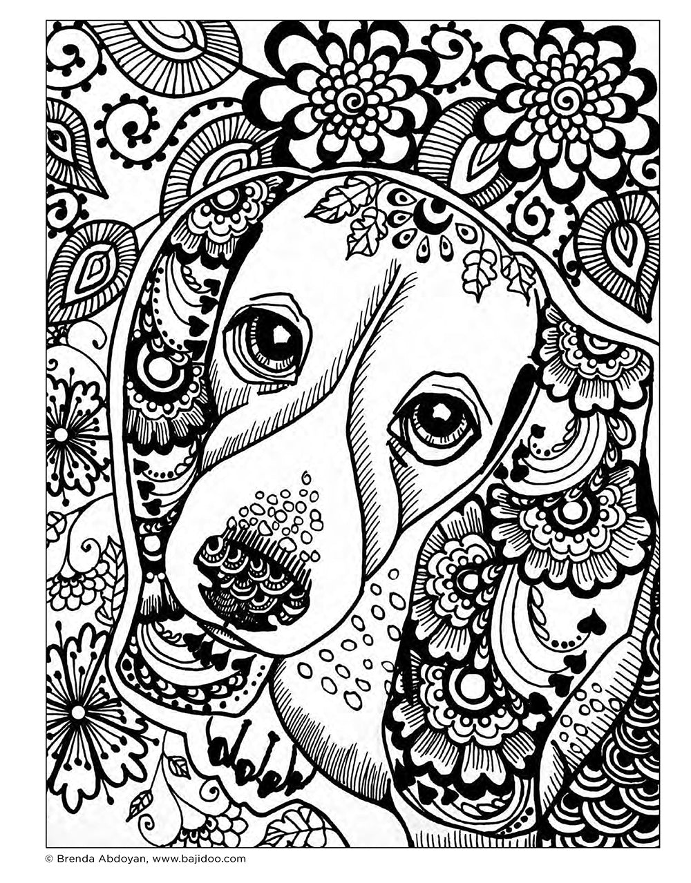 Lovable Dogs Coloring Book