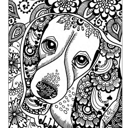 Lovable Dogs Coloring Book