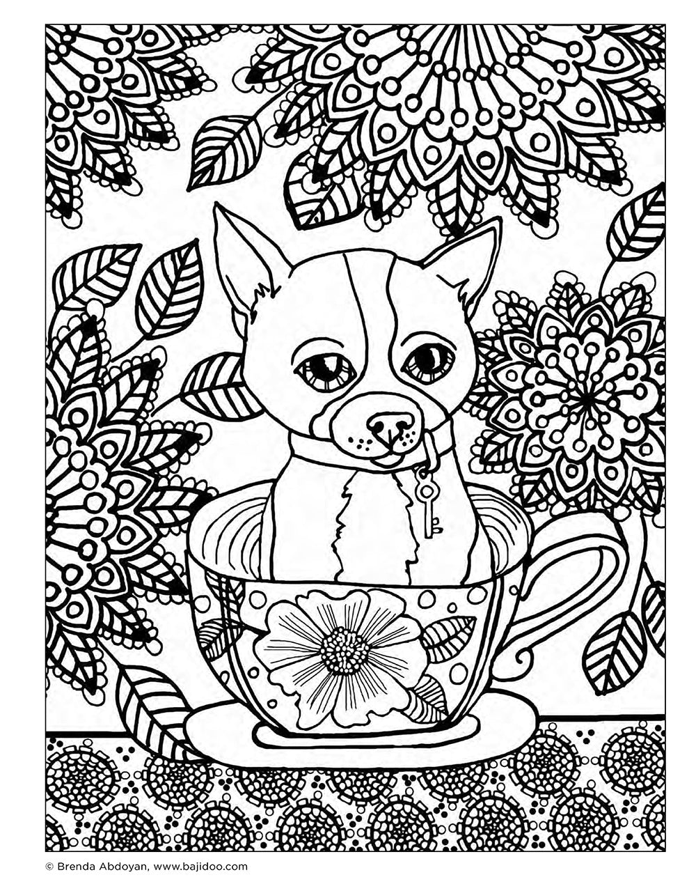 Lovable Dogs Coloring Book