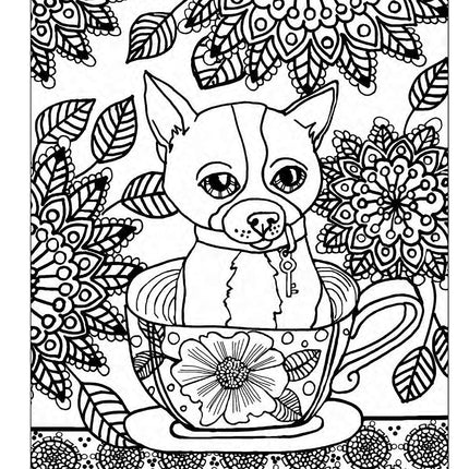 Lovable Dogs Coloring Book