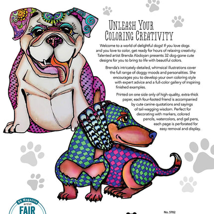 Lovable Dogs Coloring Book