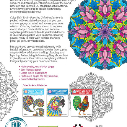 Color This! Brain-Boosting Coloring Designs