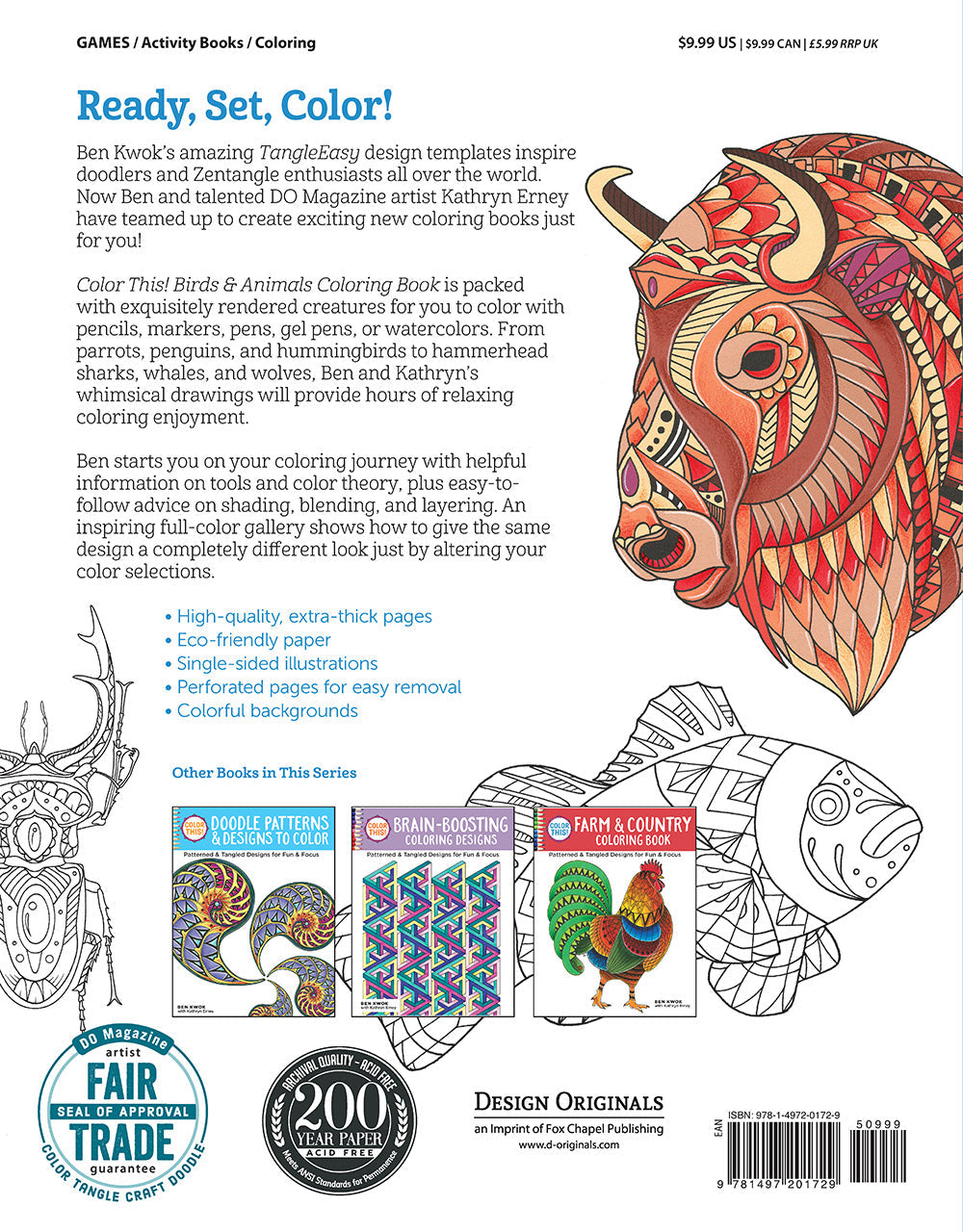 Color This! Birds & Animals Coloring Book