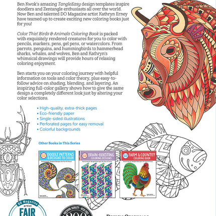 Color This! Birds & Animals Coloring Book